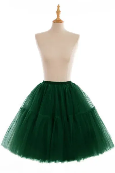5-Layer 60 cm Pleated Tutu Tulle Skirt (Many Colors)