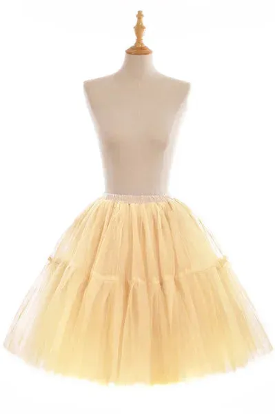 5-Layer 60 cm Pleated Tutu Tulle Skirt (Many Colors)
