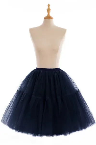5-Layer 60 cm Pleated Tutu Tulle Skirt (Many Colors)