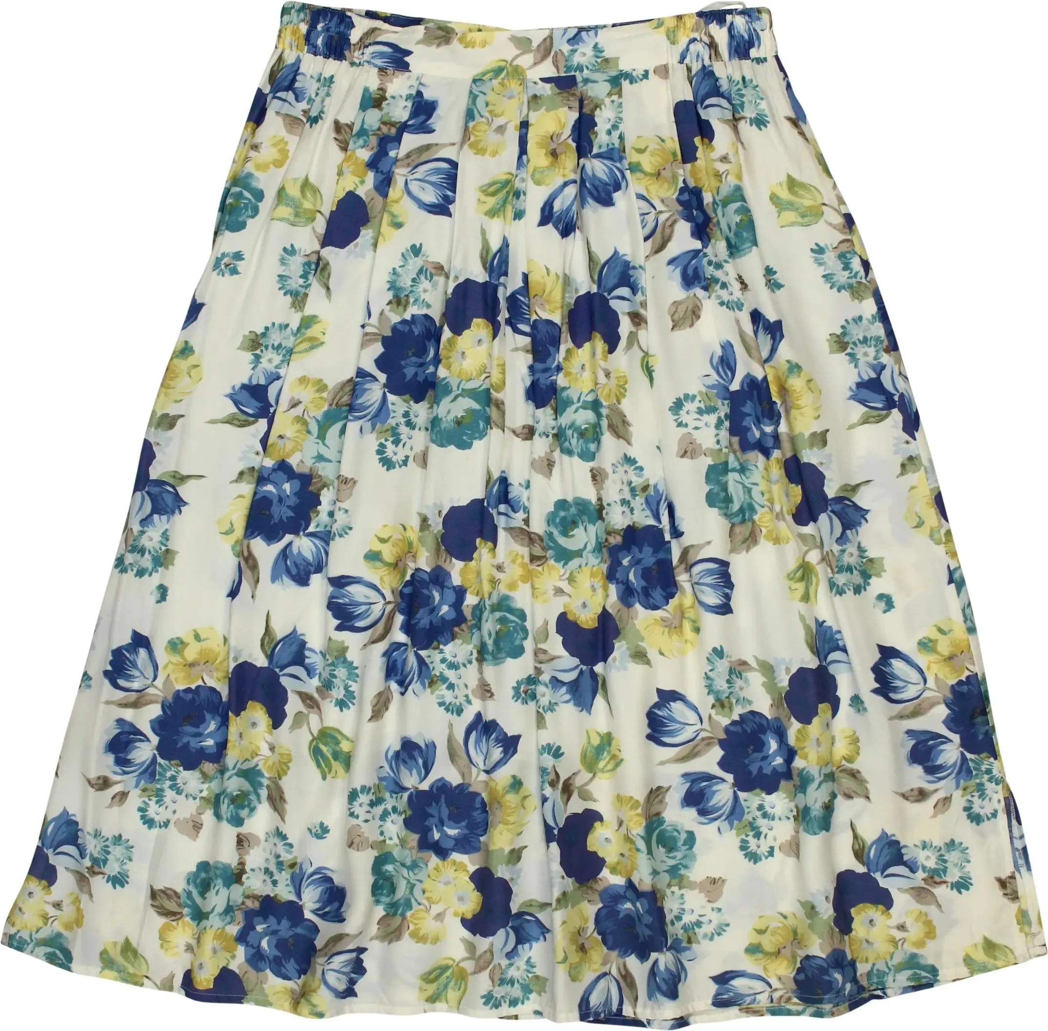 80s Pleated Floral Skirt