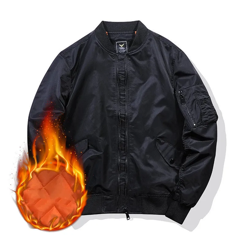 Aviator Jacket Embroidered Baseball Jacket For Men