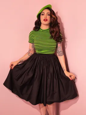BACKLOT NON DAMAGED - Vixen Swing Skirt in Black - Vixen by Micheline Pitt