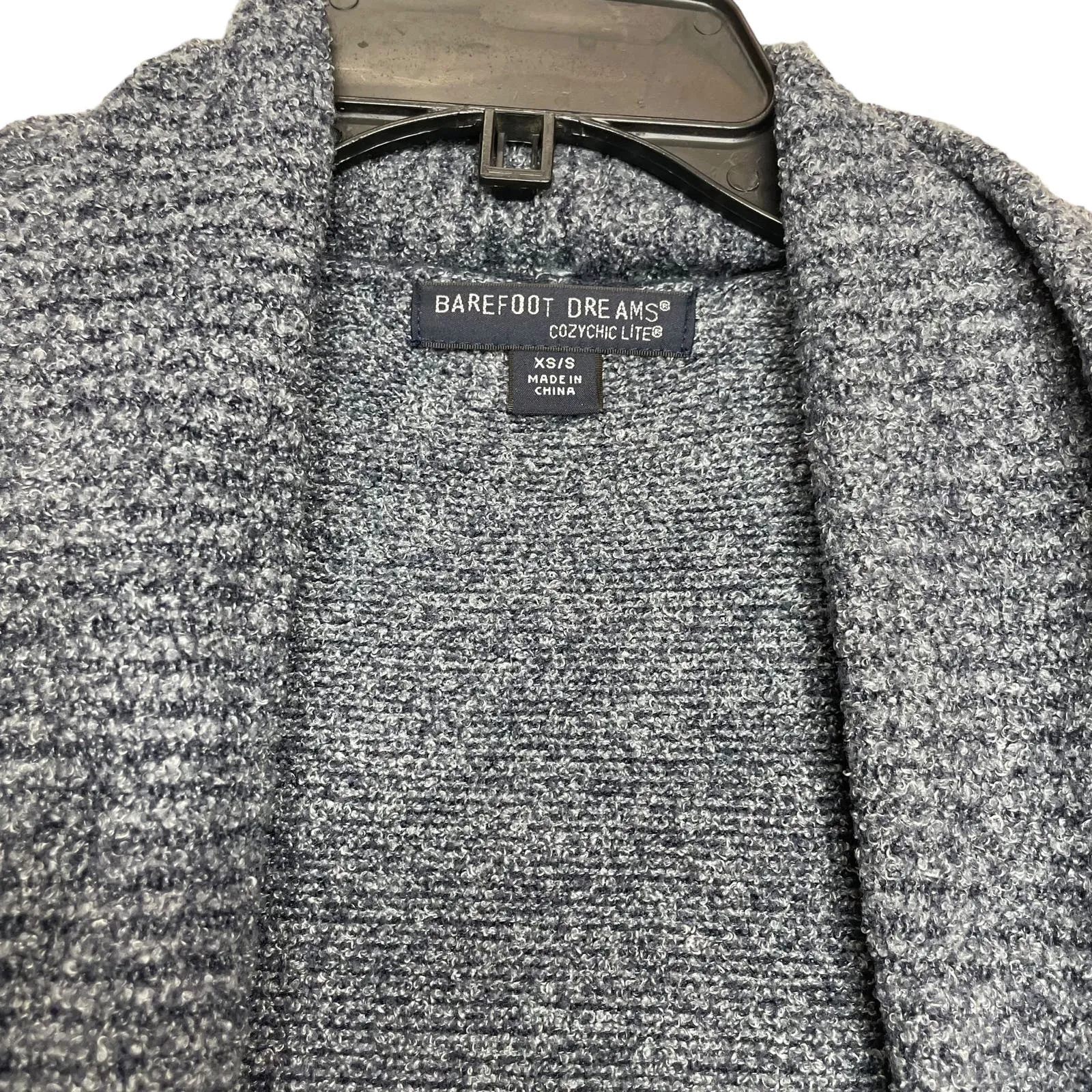 Barefoot Dreams Cardigan Blue-Grey SZ XS