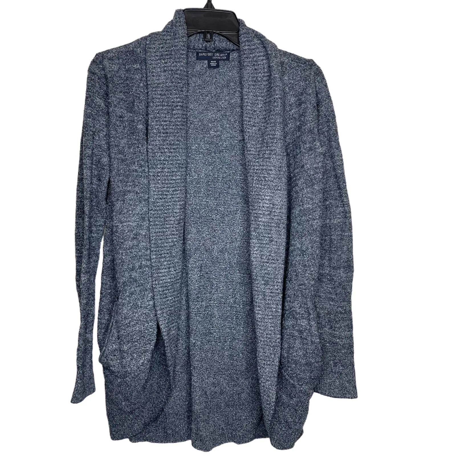 Barefoot Dreams Cardigan Blue-Grey SZ XS