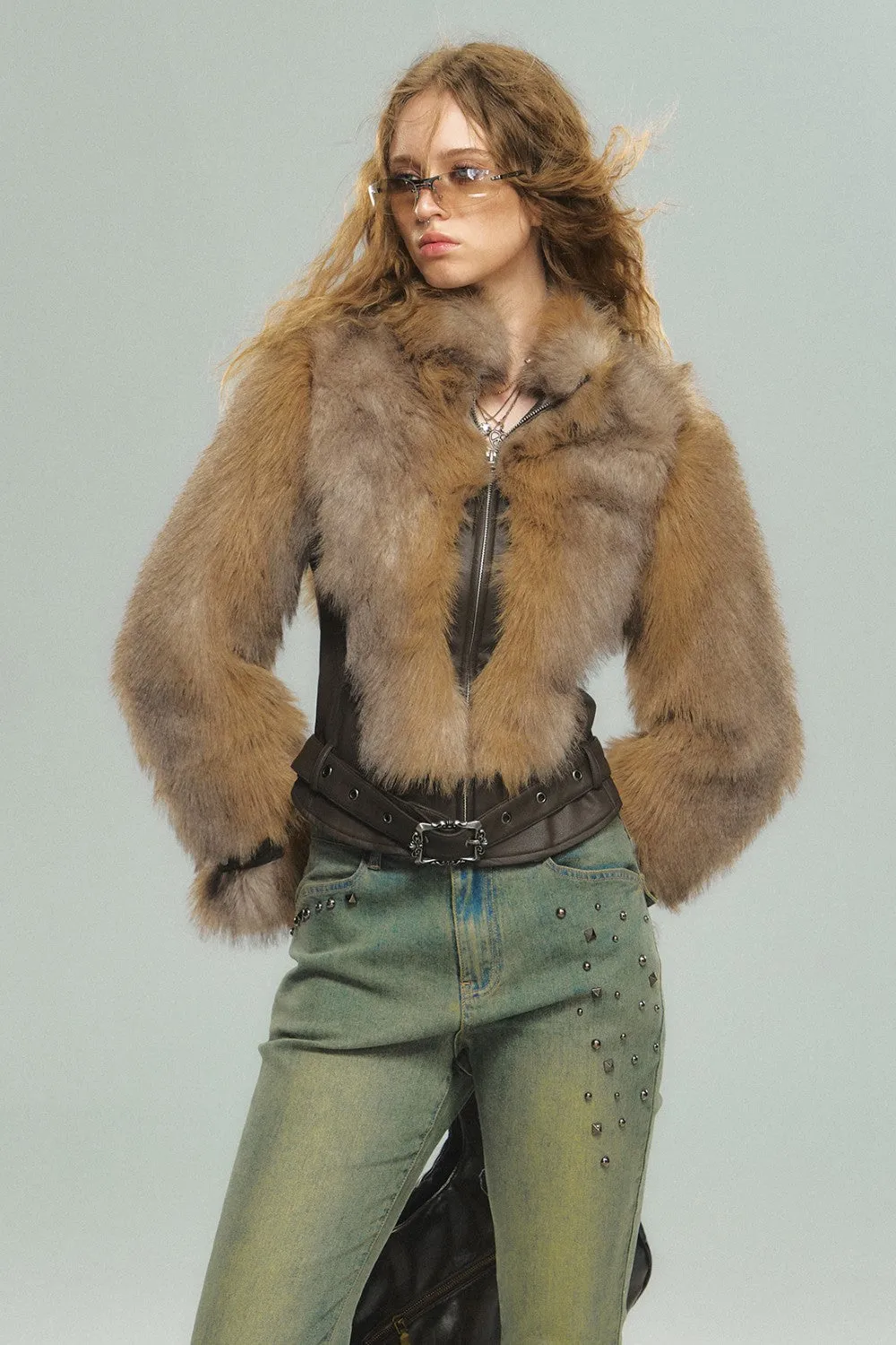 Belted Fur Coat