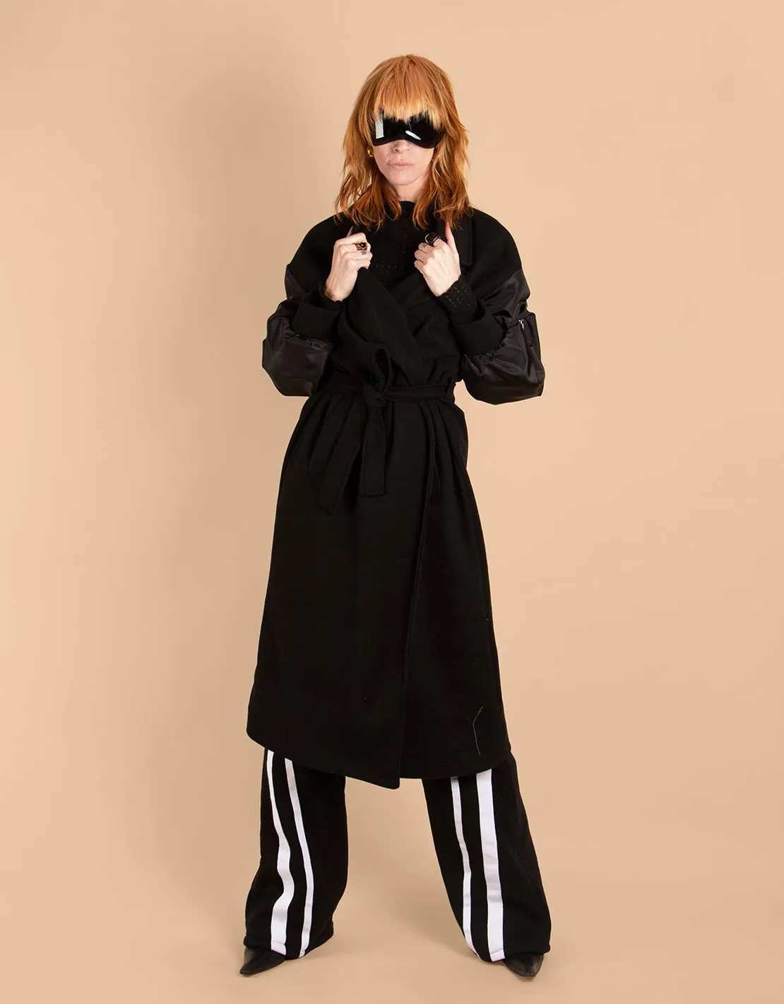 Bomber sleeves trenchcoat