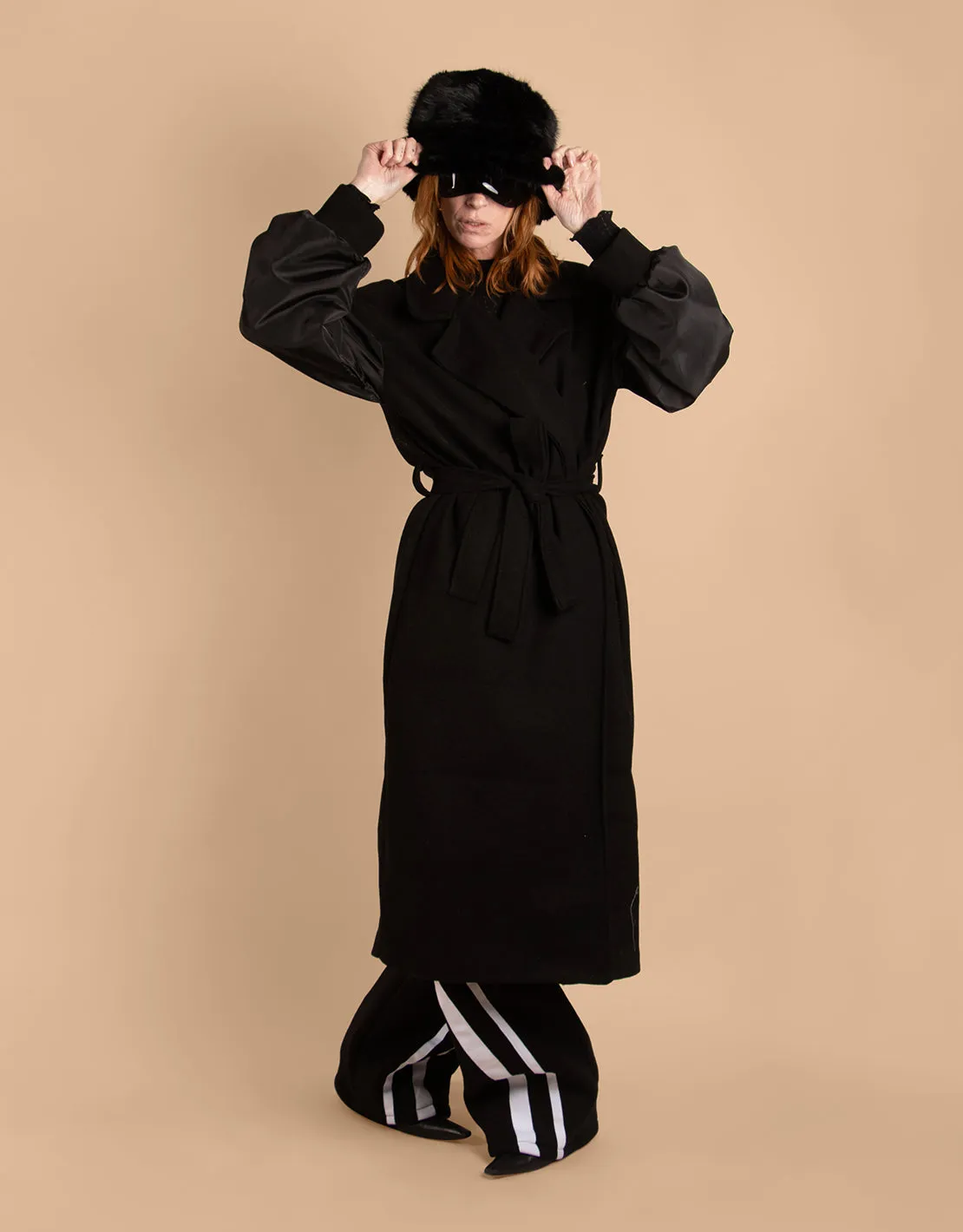 Bomber sleeves trenchcoat