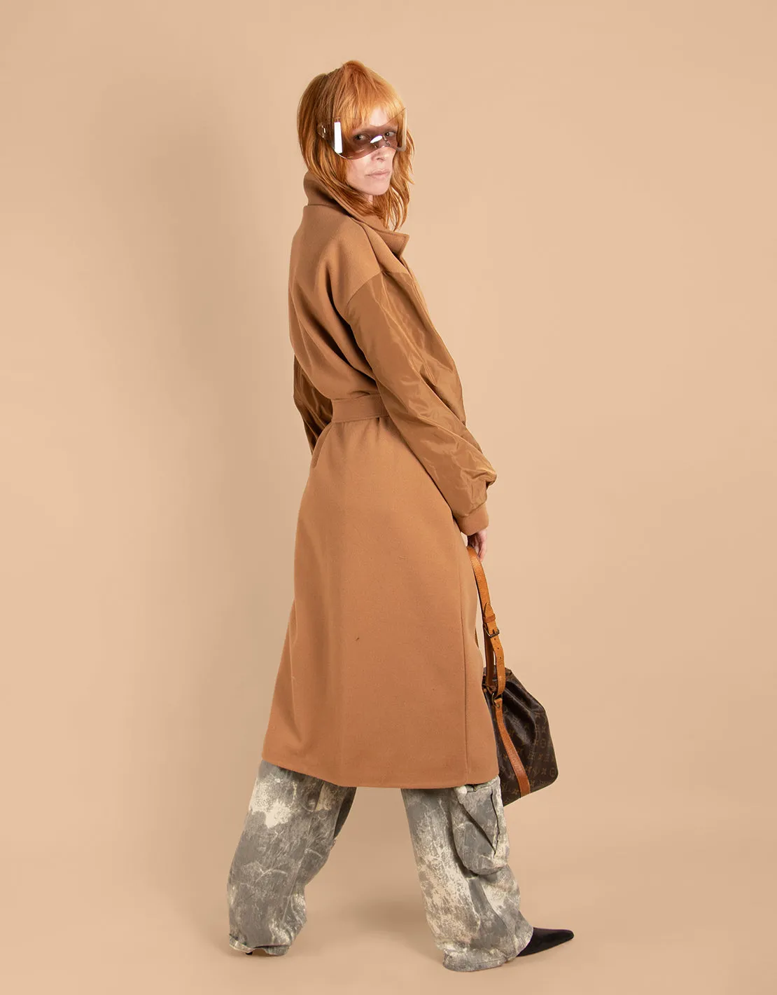 Bomber sleeves trenchcoat
