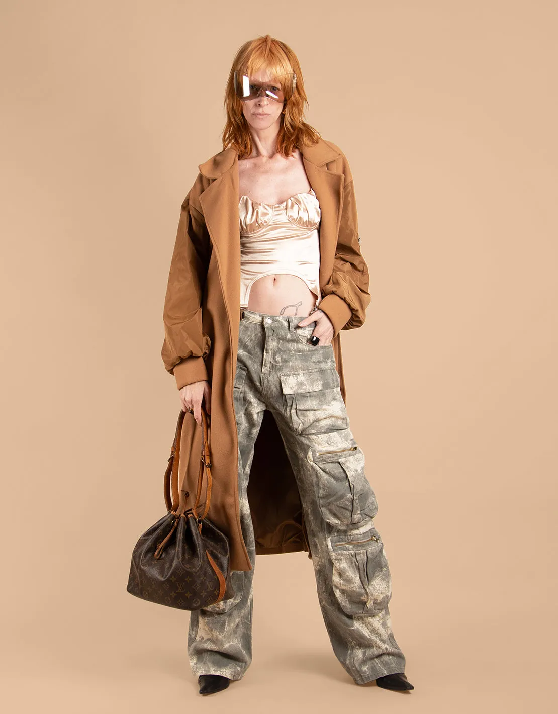 Bomber sleeves trenchcoat
