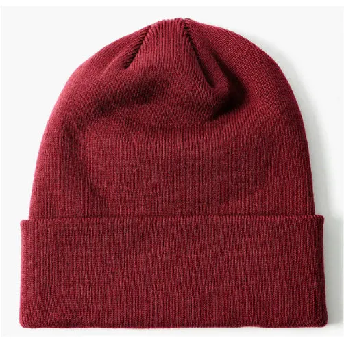 Chocolate Work Beanie - Burgundy