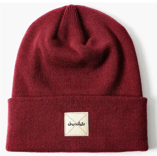 Chocolate Work Beanie - Burgundy