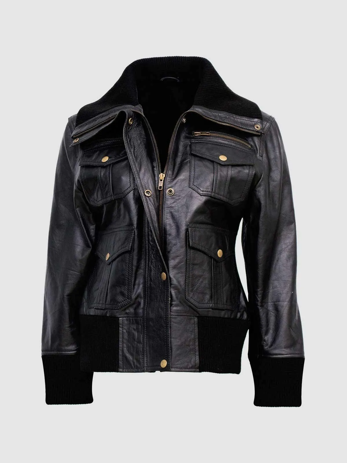 Classic Black Bomber Jacket