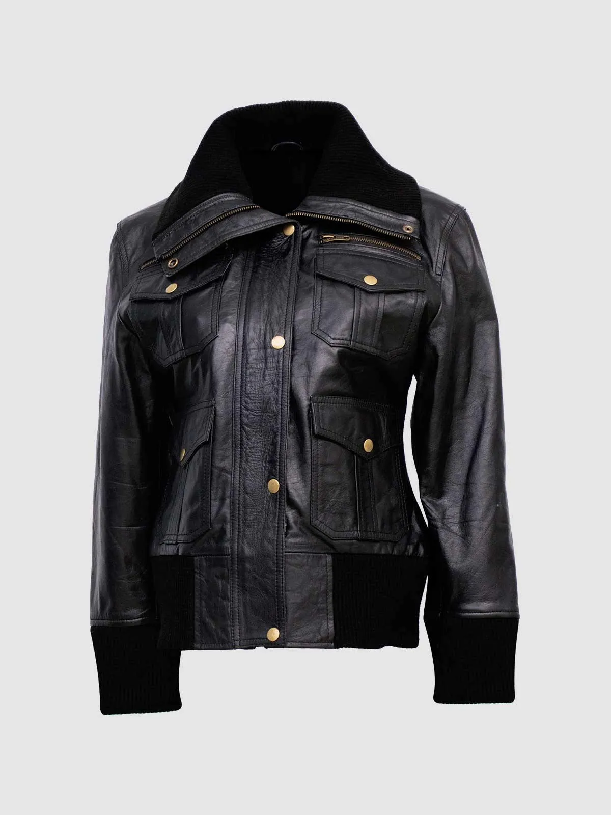 Classic Black Bomber Jacket