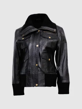 Classic Black Bomber Jacket