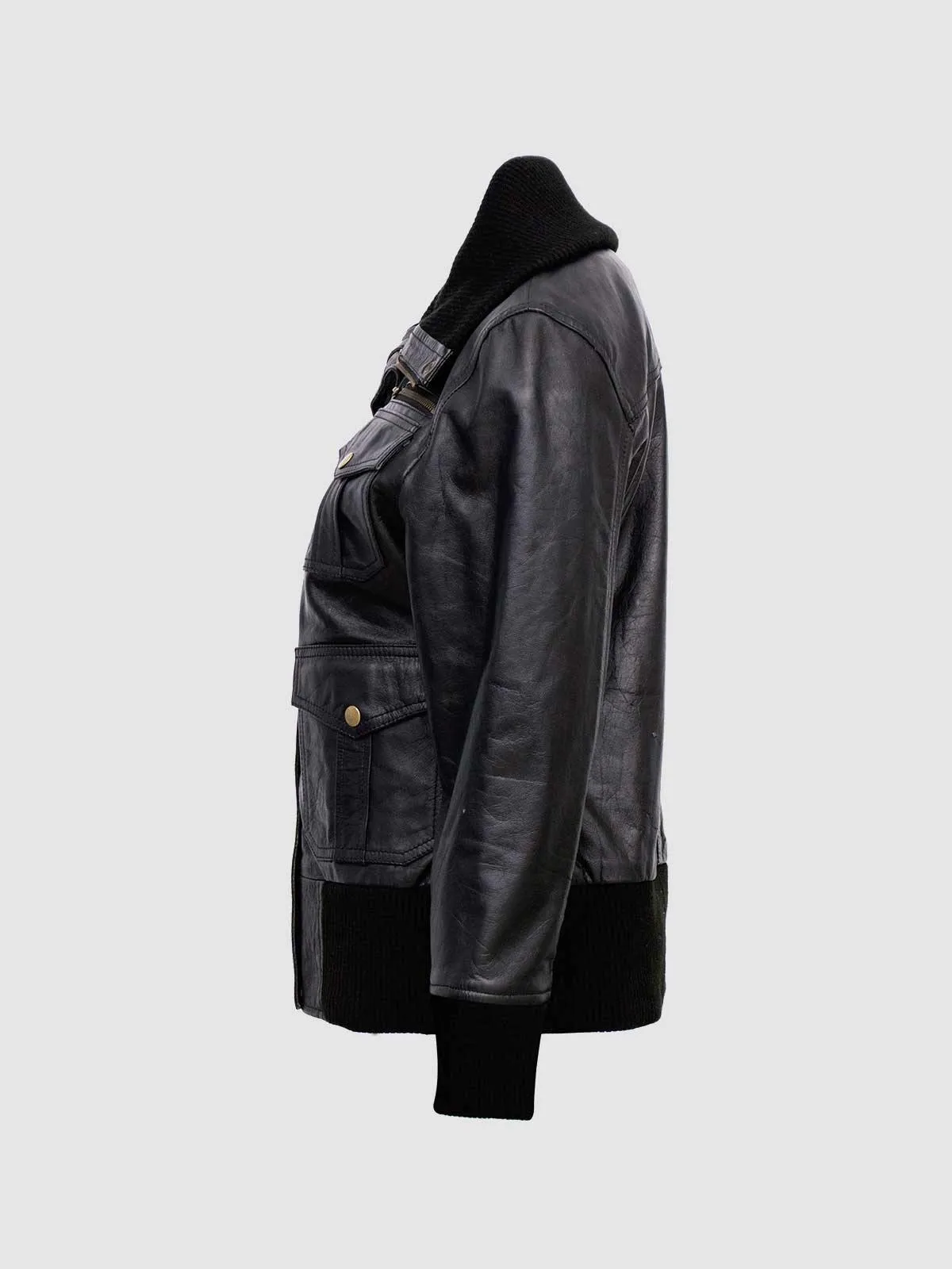 Classic Black Bomber Jacket