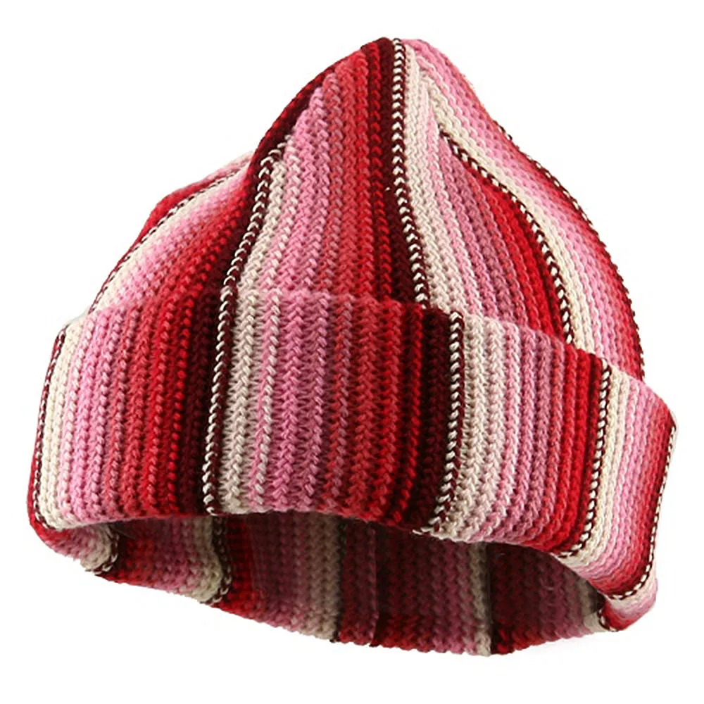 Crocheted Cuff Knit Beanie