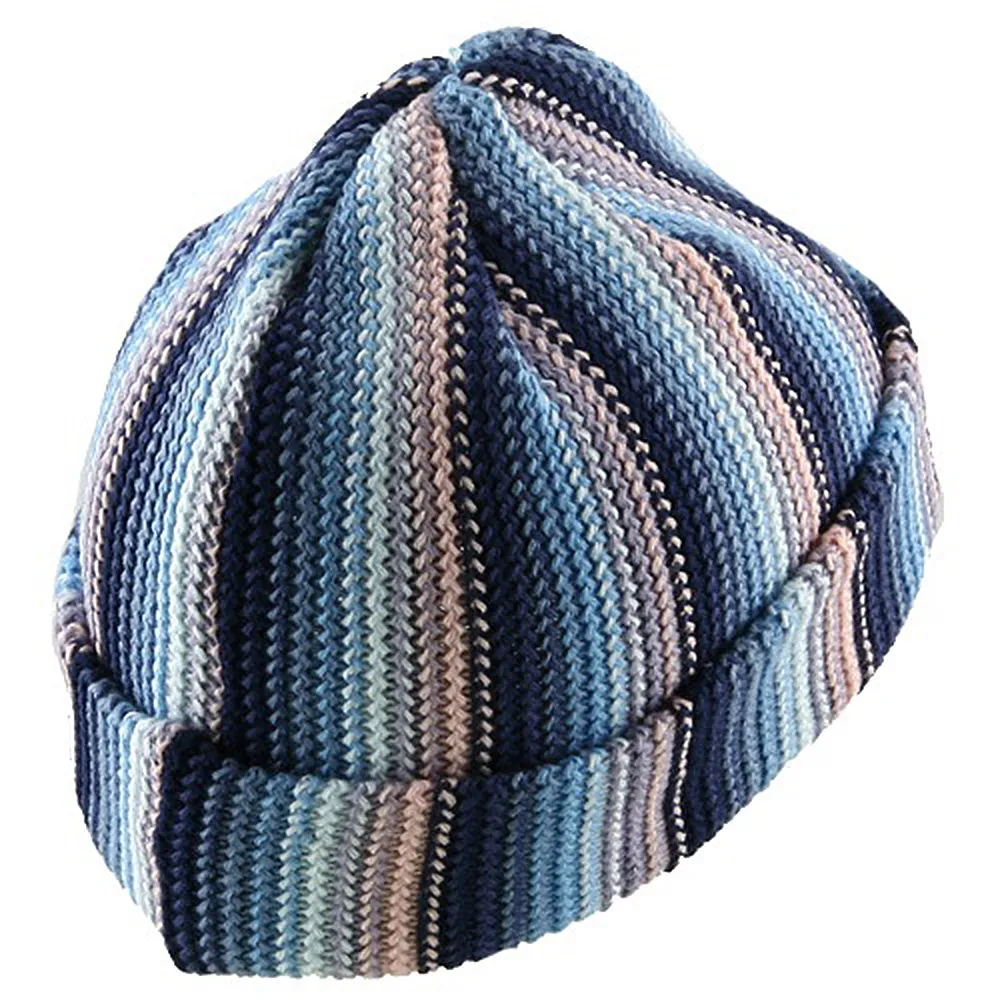 Crocheted Cuff Knit Beanie
