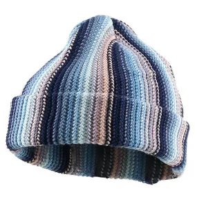 Crocheted Cuff Knit Beanie