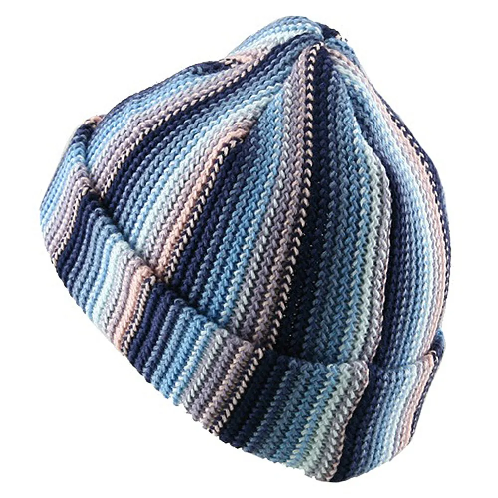 Crocheted Cuff Knit Beanie