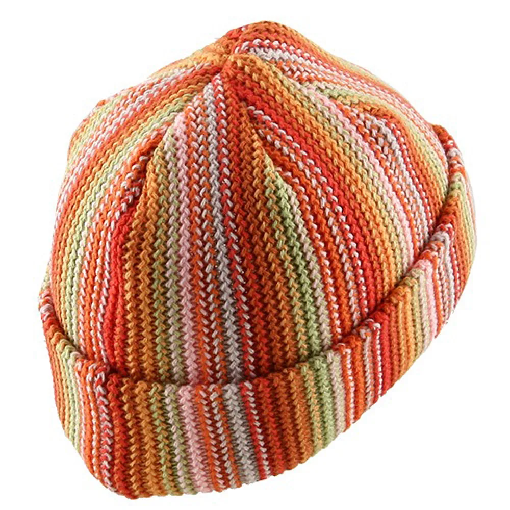 Crocheted Cuff Knit Beanie