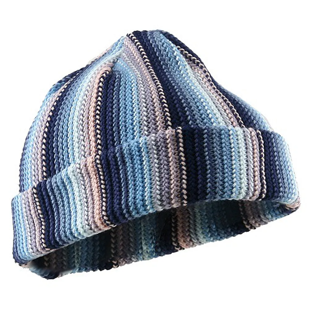 Crocheted Cuff Knit Beanie