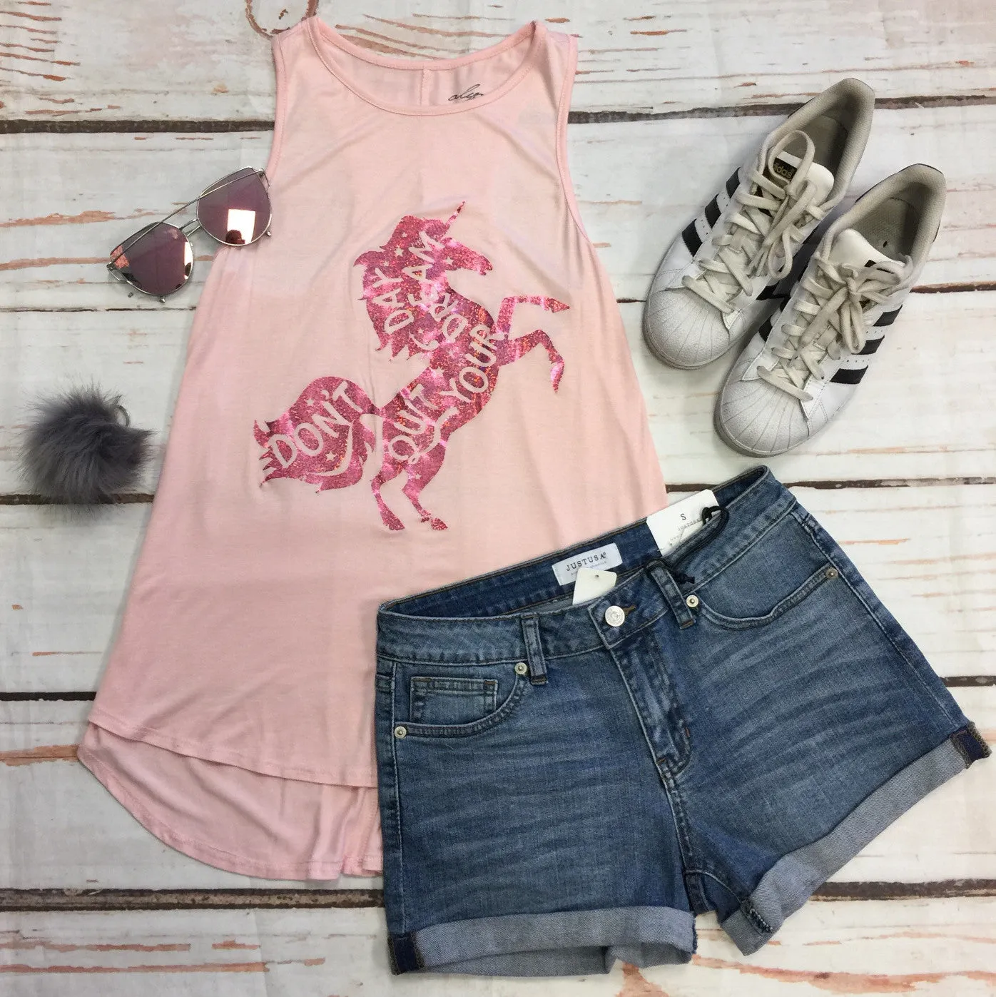 Dont Quit Your Day Dream Unicorn Tank