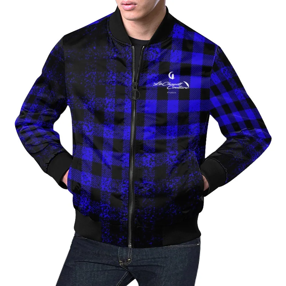 DUSTY PLAID Bomber Jacket for Men
