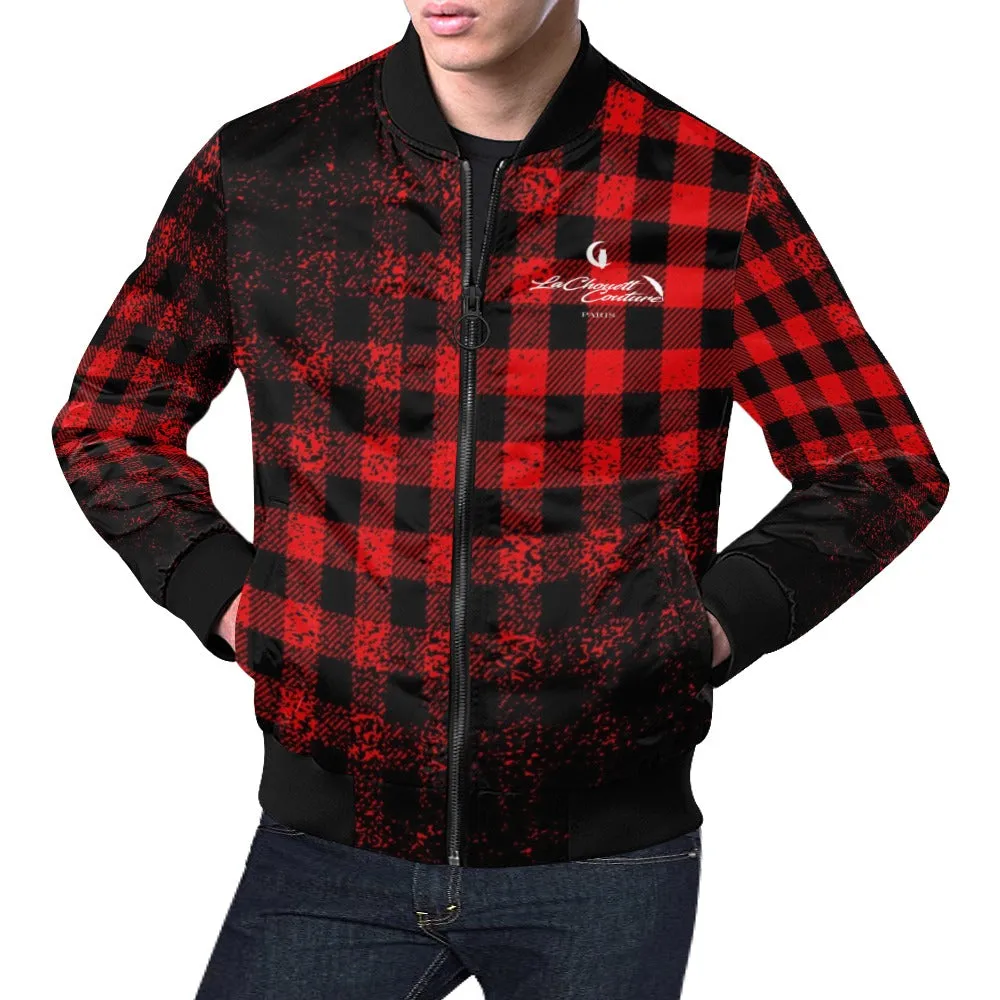 DUSTY PLAID Bomber Jacket for Men