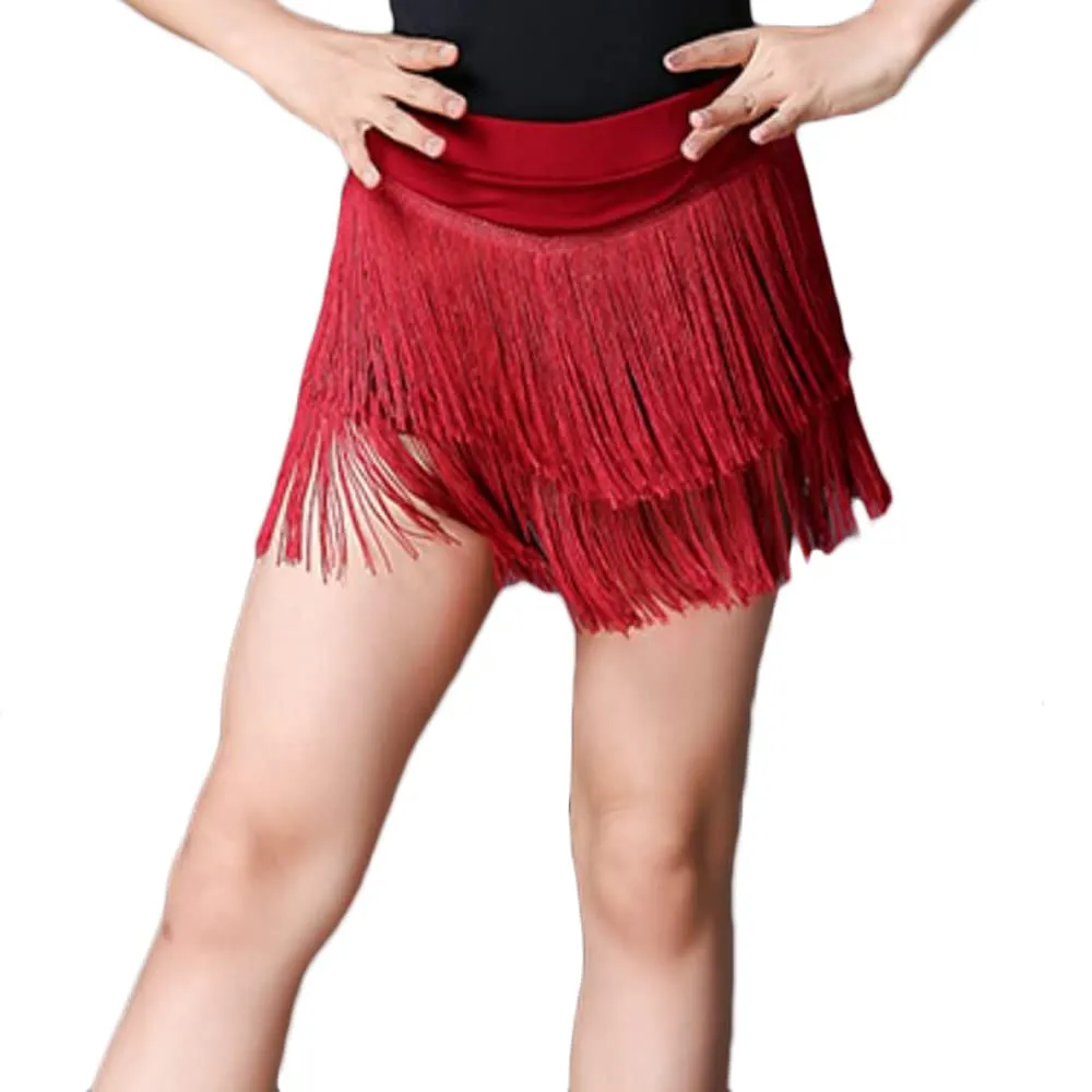 Girls Fringe Tassel Latin Skirt Dacne Performance