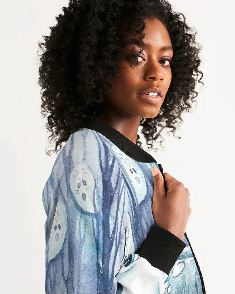 Halloween Spooky Ghost Women's Bomber Jacket
