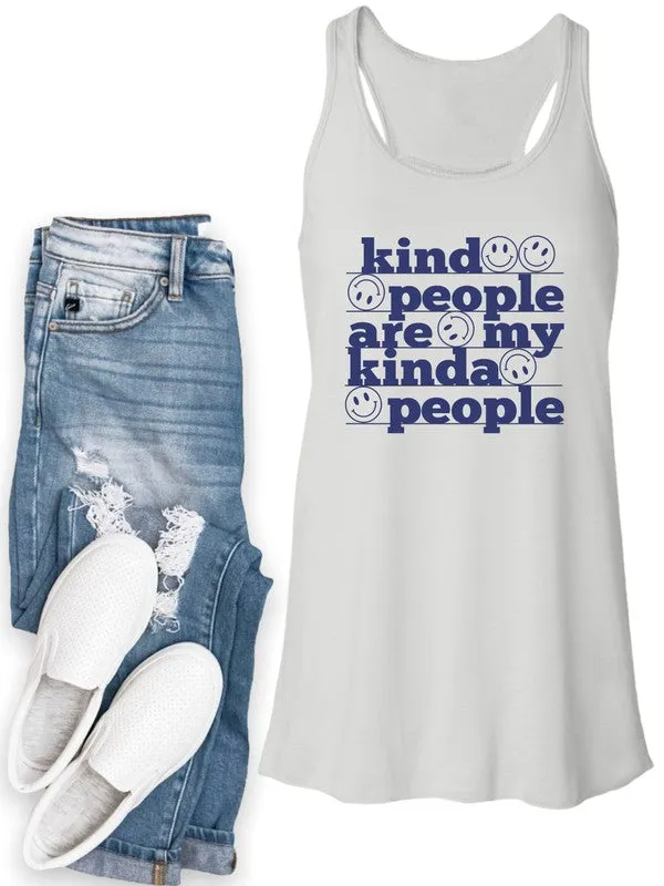 Kind People Are My People Bella Canvas Flowy Tank