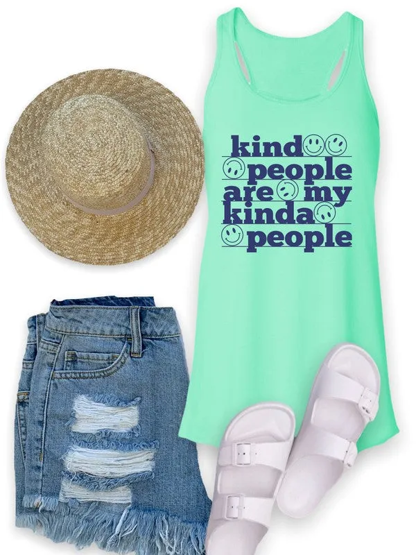 Kind People Are My People Bella Canvas Flowy Tank
