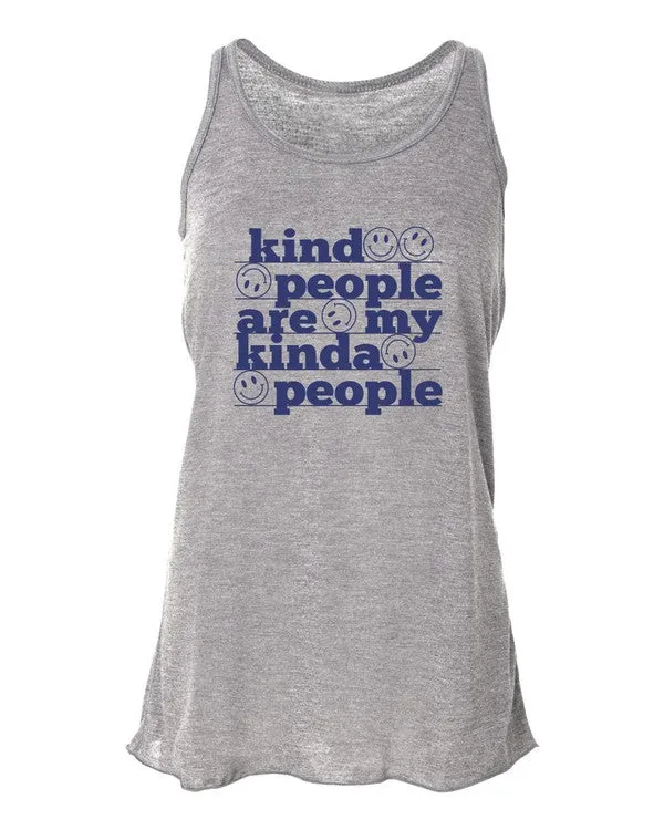 Kind People Are My People Bella Canvas Flowy Tank