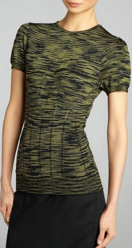 Knit Cotton and Viscose Top