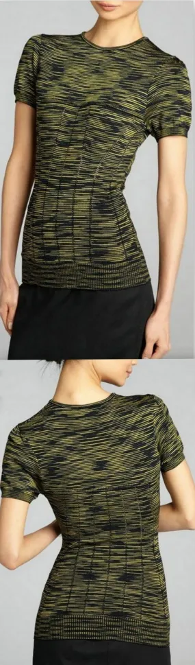 Knit Cotton and Viscose Top
