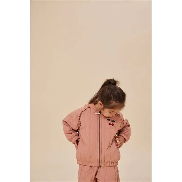Konges Sløjd Juno Frill Bomber Thermo Jacket Cameo Brown