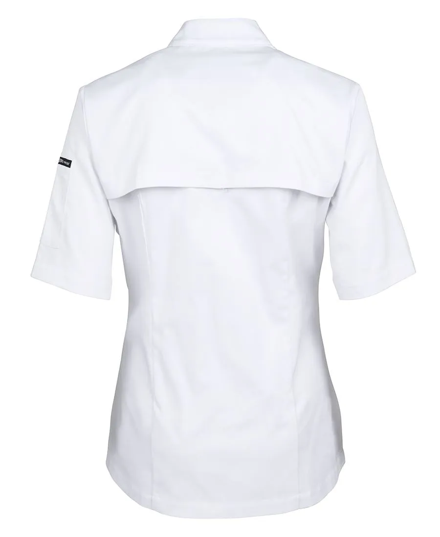 Ladies Vented Chef's Jacket Short Sleeve