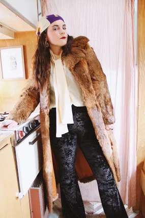 Long Fur & Leather Coat