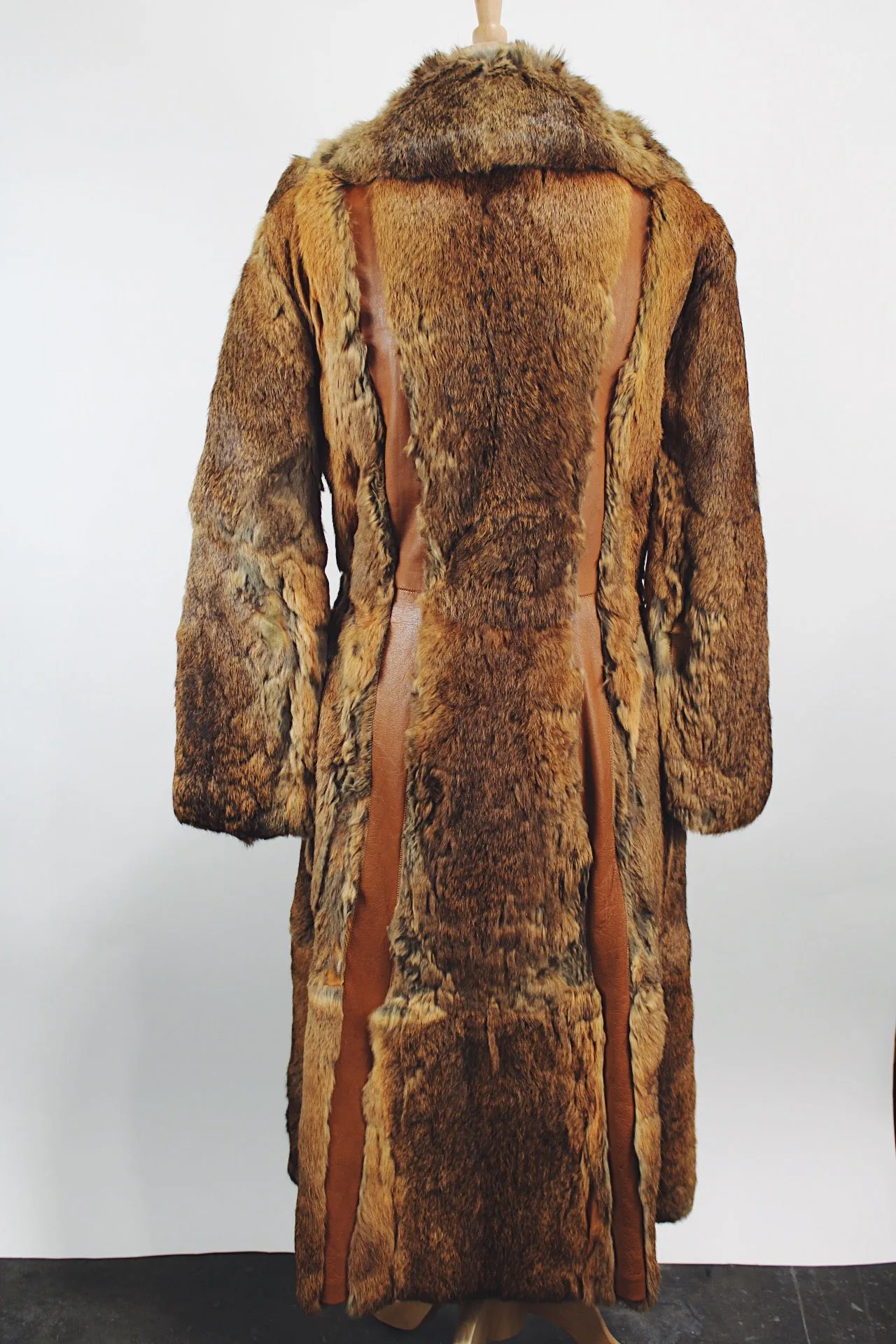 Long Fur & Leather Coat