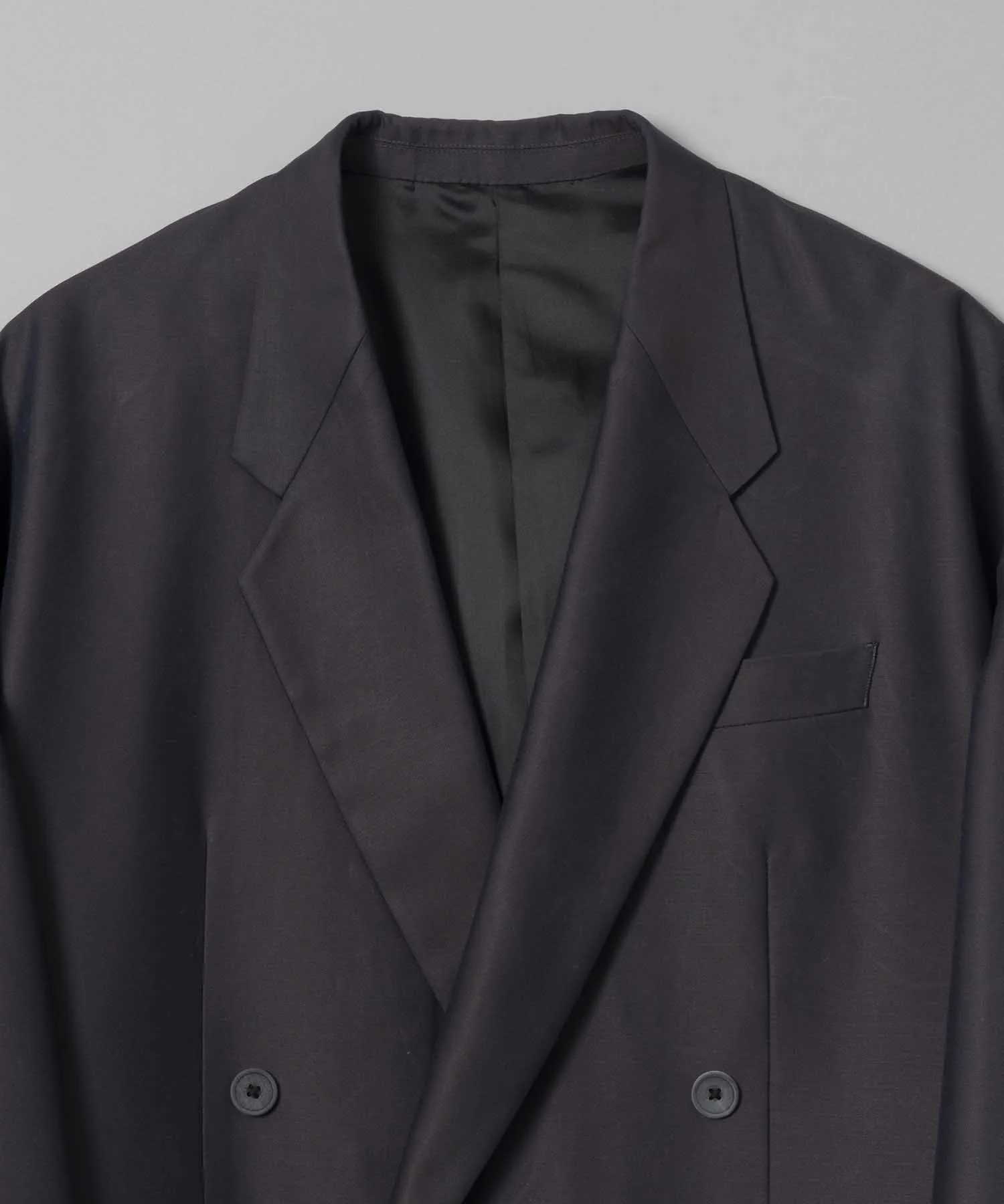 Lyocell Twill Chambray Prime-Over Double Tailored Jacket