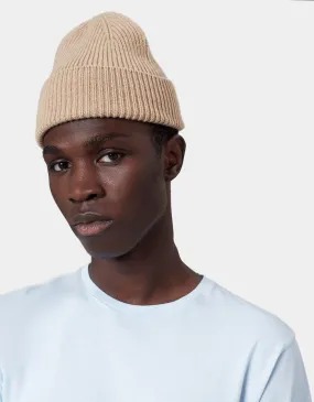 Merino Wool Beanie - Honey Beige