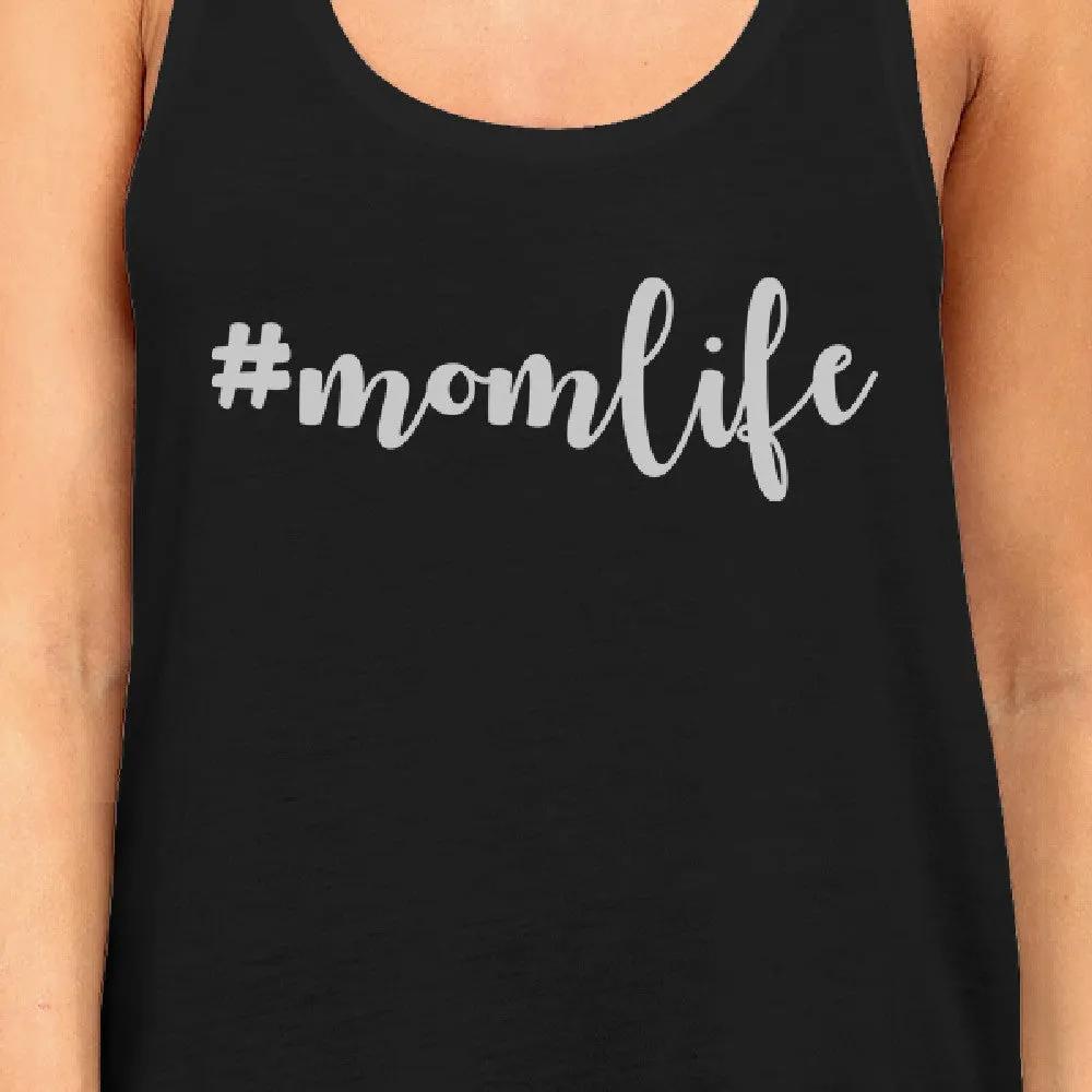 Momlife Womens Black Unique Design Tanks Unique Gift Ideas For Moms