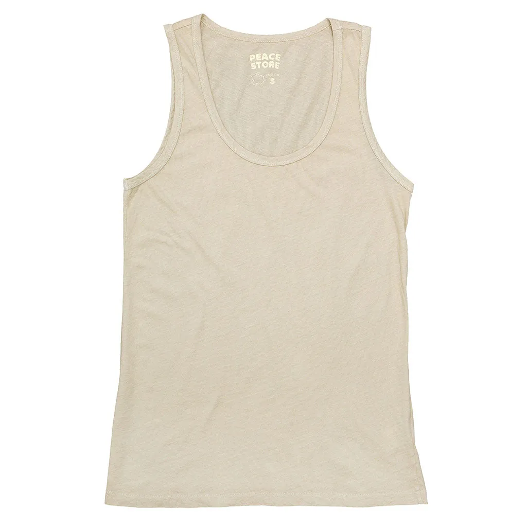 Peace Store Cotton Tank Top  - Hay_8072