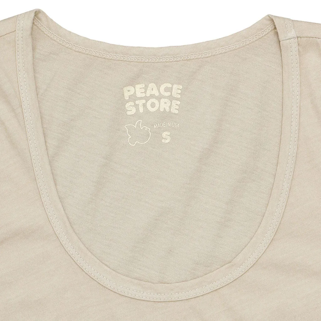 Peace Store Cotton Tank Top  - Hay_8072