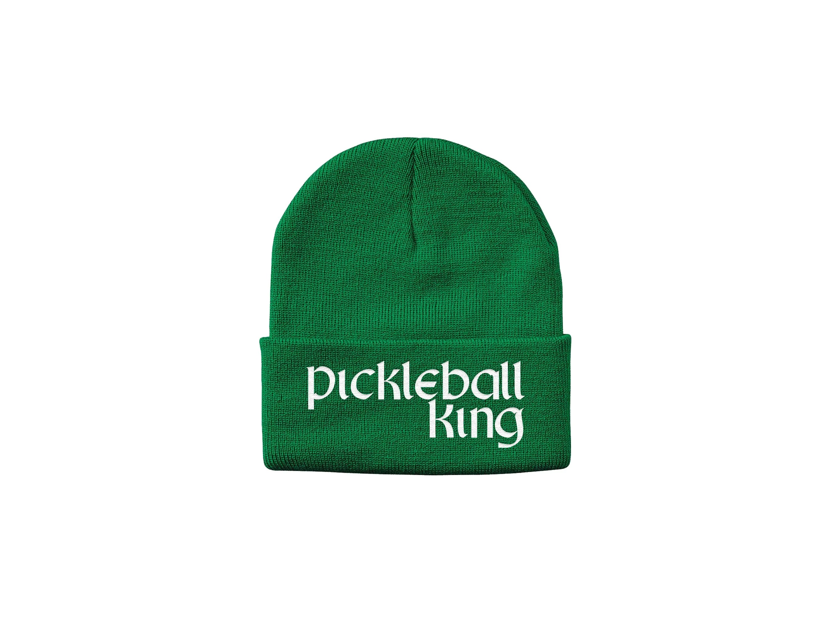 Pickleball King - Embroidered Winter Beanie
