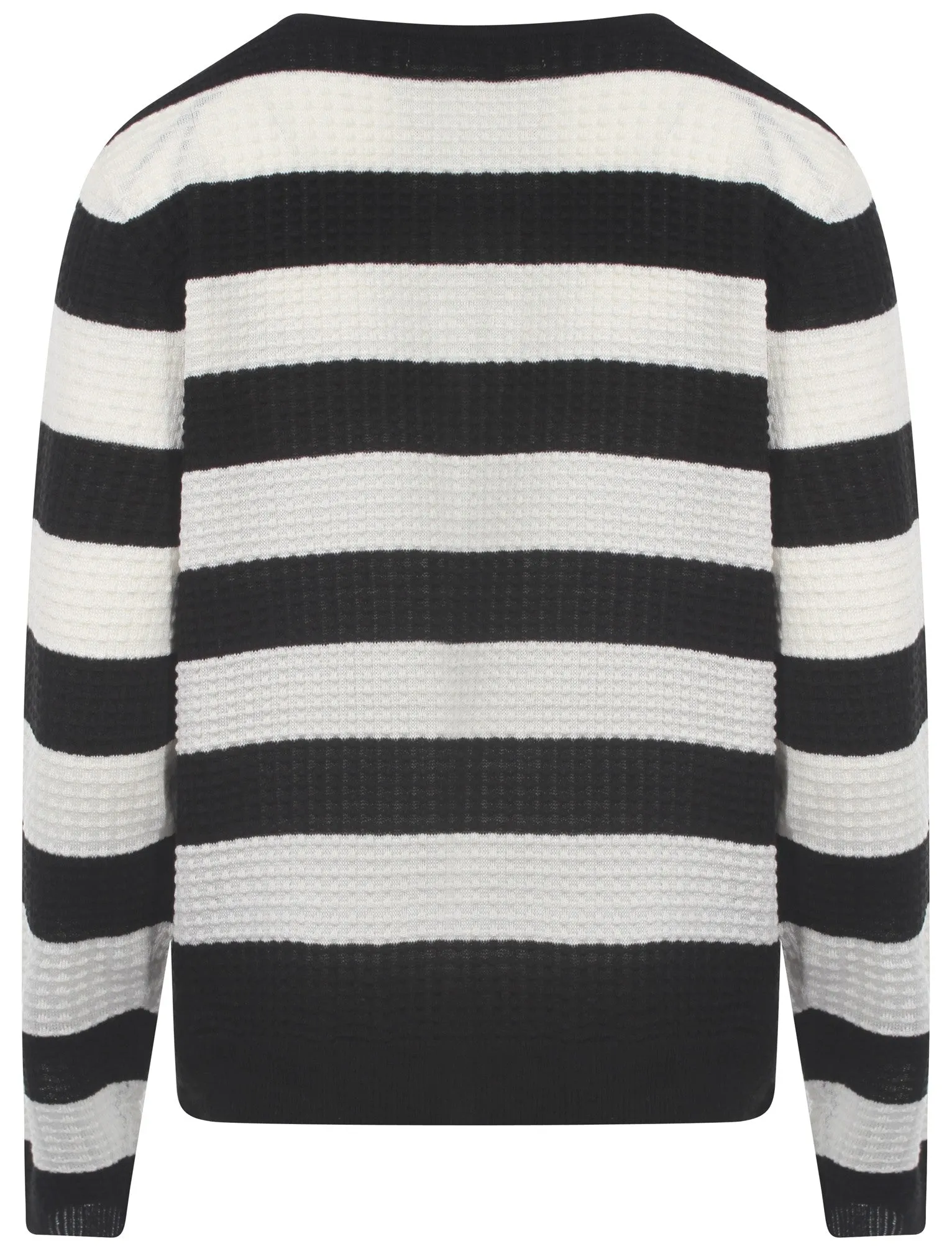 Plum Tree Audrey black striped cardigan