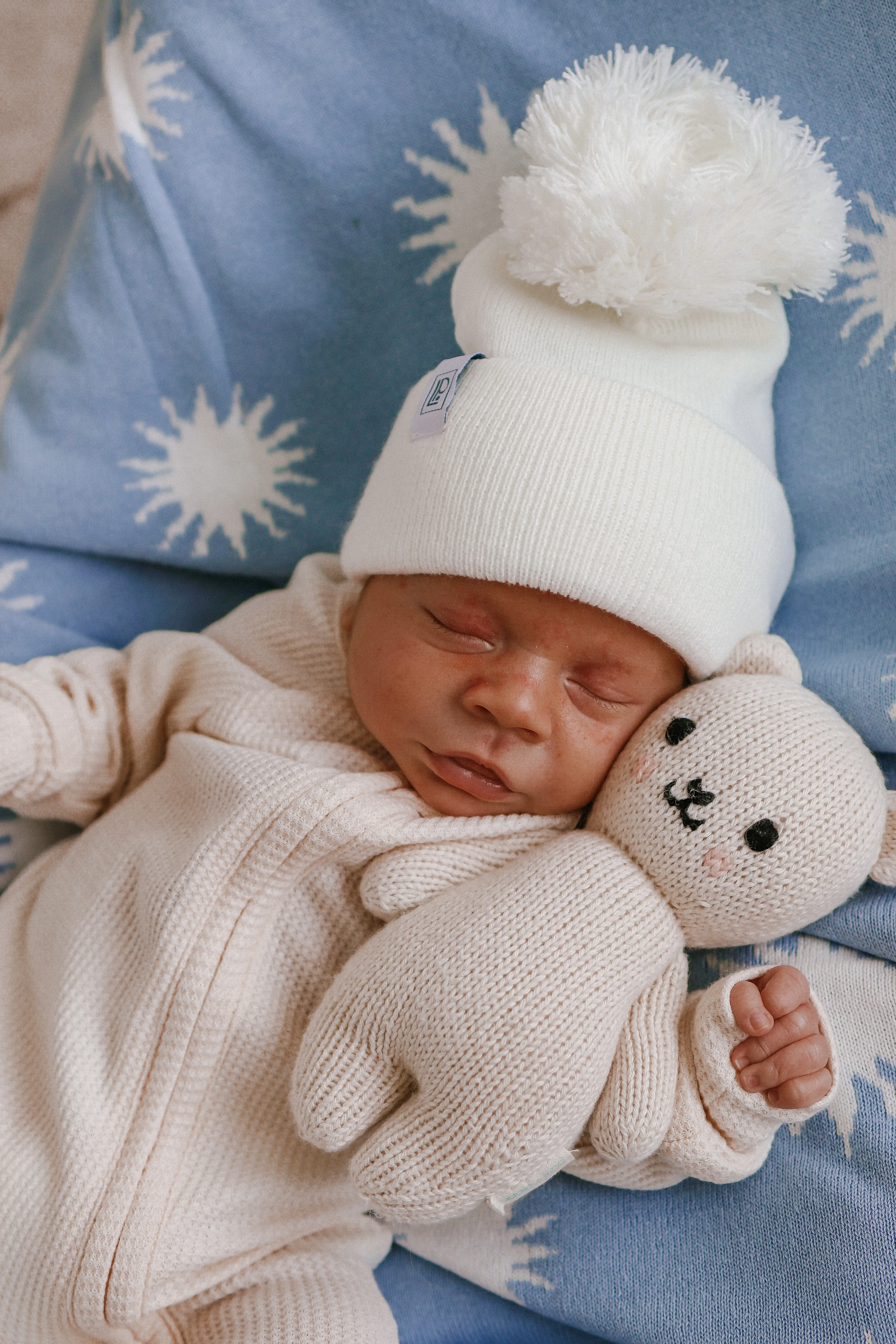 Pom Beanie | Ivory - Little Phoenix