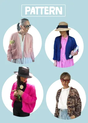 Rhinebeck Cardigan PATTERNS - All 4 Patterns