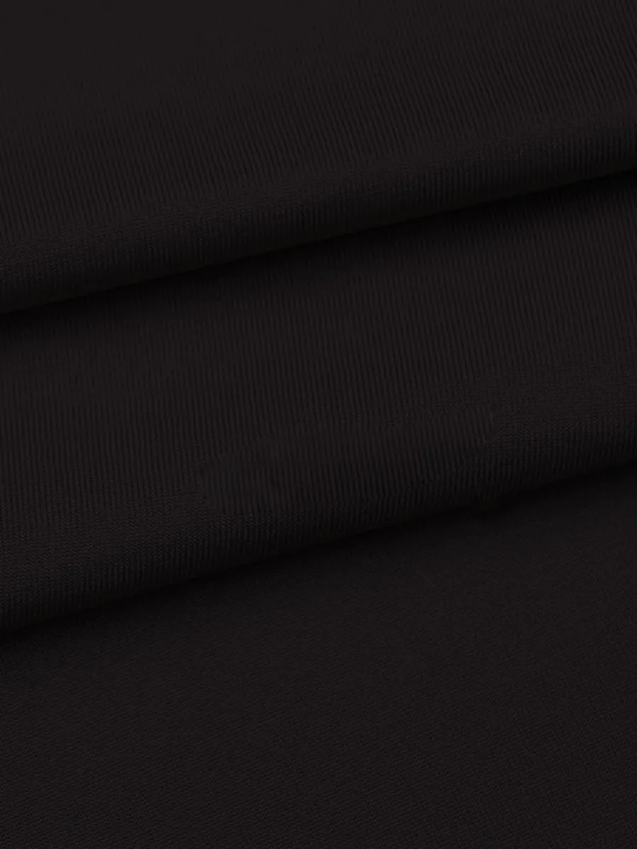 Round Neck  Plain  Blend Bodycon Dress