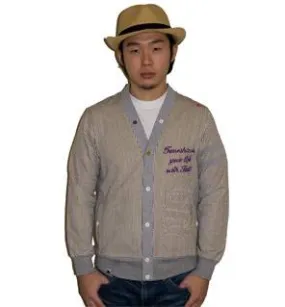 Sabit Nyc Cardigan Grey and Cream